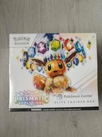 Prismatic Evolutions Pokemon Center Elite Trainer Box, Ophalen of Verzenden, Zo goed als nieuw, Boosterbox
