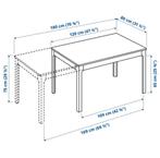 Ikea eettafel120*80, Huis en Inrichting, Slaapkamer | Stapelbedden en Hoogslapers, Ophalen, Tweepersoons, 190 cm of minder, Zo goed als nieuw