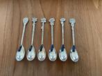 DE lepeltjes wilde bloemen serie, Antiek en Kunst, Antiek | Goud en Zilver, Ophalen of Verzenden, Zilver