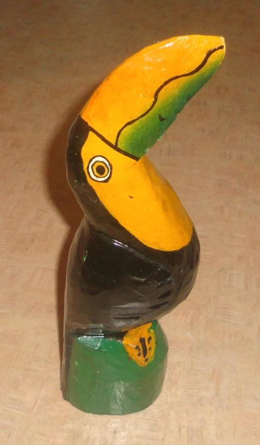 Toekan beeld - houtsnijwerk, Antiek en Kunst, Kunst | Beelden en Houtsnijwerken, Ophalen of Verzenden