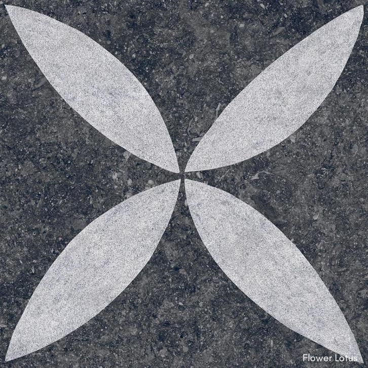 Kera Twice Tegel Flower 60 x 60 x 4,8 cm, Tuin en Terras, Tegels en Klinkers, Nieuw, Terrastegels, Beton, 10 m² of meer, Ophalen
