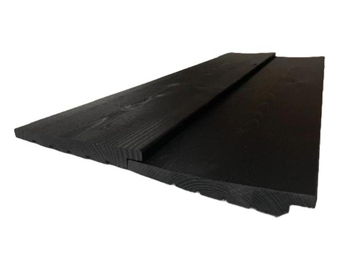 Vuren zweeds rabat 2x zwart gecoat GELEGENHEIDSPARTIJ, Tuin en Terras, Palen, Balken en Planken, Nieuw, Planken, 250 cm of meer