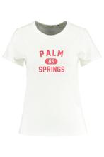 America Today witte dames t-shirt Emy print Palm Springs XS, Kleding | Dames, T-shirts, Nieuw, Maat 34 (XS) of kleiner, Ophalen of Verzenden