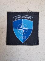 5x5 borstembleem van de Nato Summit 2025 Den Haag, Ophalen, Landmacht, Nederland