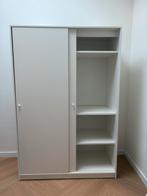 KLEPPSTAD Schuifdeurkast Wit 117x176cm, Huis en Inrichting, Kasten | Kledingkasten, Ophalen, Kunststof, 100 tot 150 cm, Zo goed als nieuw
