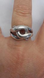 Zilveren verstelbare modernist ring nr.886