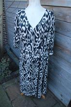 Jurk creme/ zwart FSTVL mt XL Vaste prijs OPRUIMING, Zwart, Maat 46/48 (XL) of groter, Ophalen of Verzenden, Knielengte