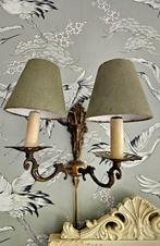 Antiek messing wandlamp, Huis en Inrichting, Lampen | Wandlampen, Ophalen, Metaal