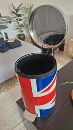 Brabantia Prullenbak - Union Jack Design, Huis en Inrichting, Ophalen, Gebruikt, Met pedaal, Metaal