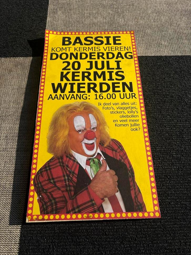 Bassie Kermis Wierden Poster, Verzamelen, Posters, Ophalen of Verzenden