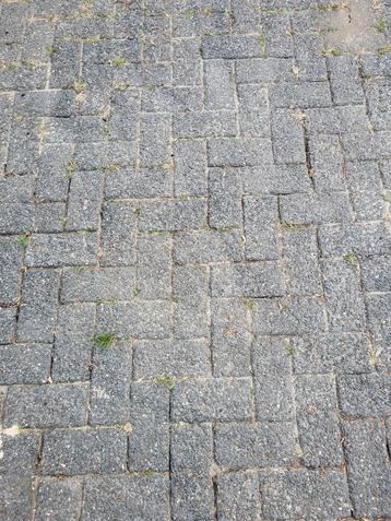 GRATIS! Ongeveer 60m2 Antraciet klinkers, tegel, stenen  beschikbaar voor biedingen