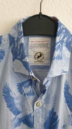 A FICH Named Fred overhemd - Blauw, Maat M, Blauw, Zo goed als nieuw, Named Fred, Halswijdte 39/40 (M)