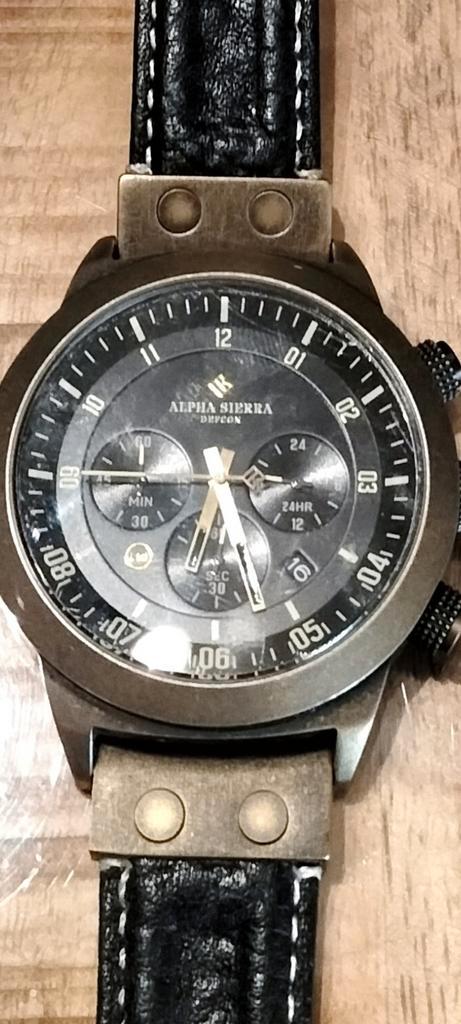 Alpha Sierra Defcon LGM62AL heren horloge, bronze afwerking, Sieraden, Tassen en Uiterlijk, Horloges | Heren, Ophalen of Verzenden