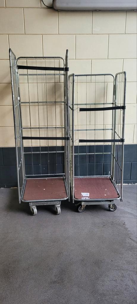 3heks Rolcontainer rolkar magazijnkar rolwagen trolley kar, Doe-het-zelf en Verbouw, Transportwagens, Gebruikt, Transportkar, 100 liter of meer