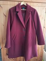 Mantel,bordeaux/kersenrood MS, Ophalen of Verzenden, Zo goed als nieuw, Maat 46/48 (XL) of groter, Rood