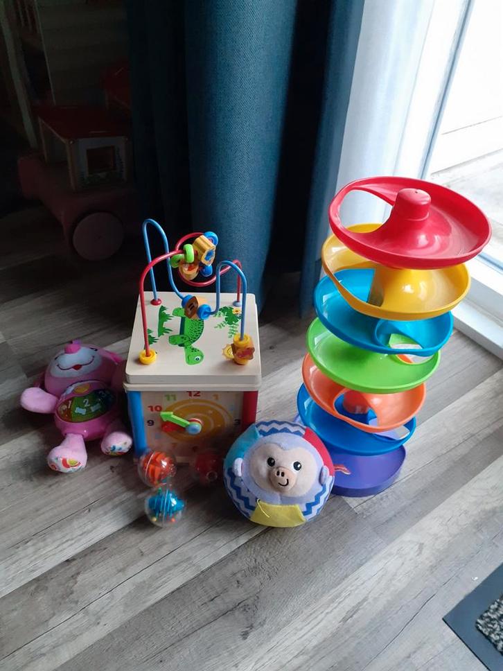 Speelgoed pakket - Activity cube, ballenbaan, knuffel, Kinderen en Baby's, Speelgoed | Overig, Gebruikt, Jongen of Meisje, Ophalen of Verzenden