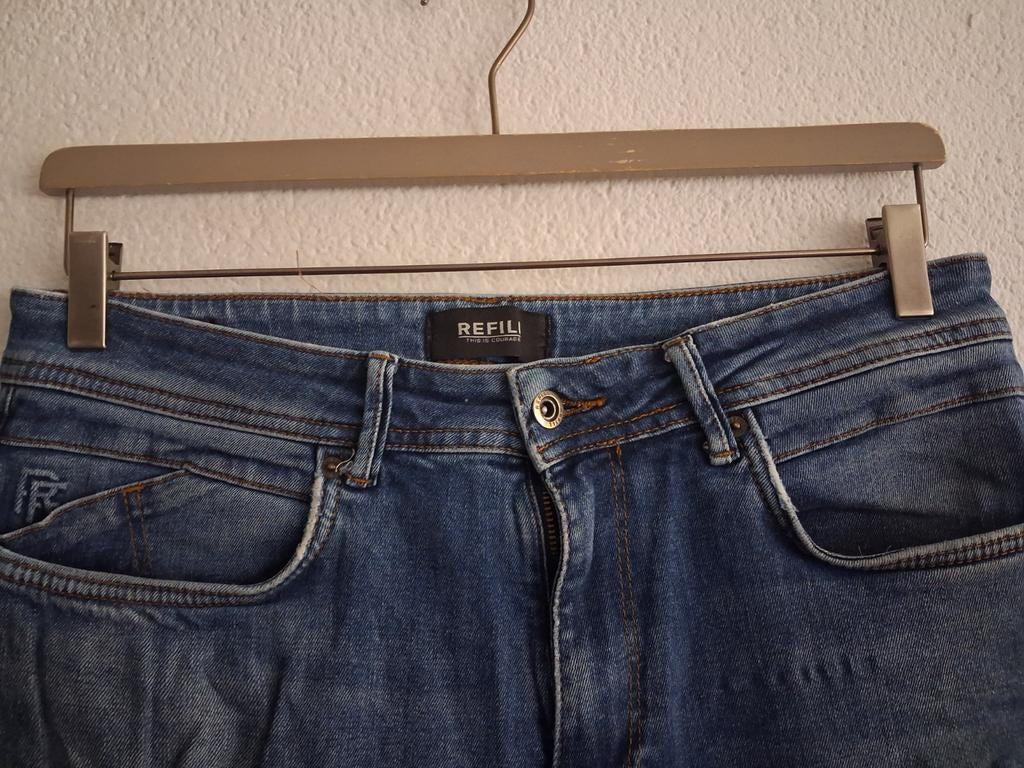 Refill Jeans - Blauw - Maat  W32  L34, Blauw, Overige jeansmaten, Refill, Ophalen of Verzenden
