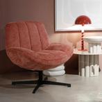 Riva Fauteuil velvet roze draaibaar, Huis en Inrichting, Fauteuils, Ophalen of Verzenden, Nieuw, Stof