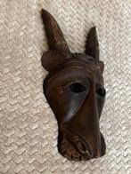 Afrikaans houten dieren masker /Antilope /bok, Ophalen of Verzenden