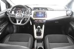 Nissan Micra 1.0 IG-T Acenta *1ste Eigenaar*Navigatie*Carpla, Auto's, Voorwielaandrijving, Gebruikt, Zwart, Wit