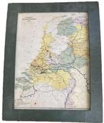Hulpkaartje bij Schoolkaart Nederland, Antiek en Kunst, Antiek | Schoolplaten, Ophalen of Verzenden, Aardrijkskunde
