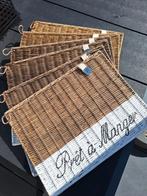 6x Rivièra Maison rustic rattan placemat, Huis en Inrichting, Ophalen of Verzenden, Zo goed als nieuw, Bord