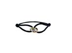 Satijnkoord Armband Tricolor Gouden Ringen 13-26 cm / 11 mm, -, -, Nieuw, Ophalen of Verzenden