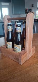 Houten bierkrat / flessenhouder, Gebruikt, Ophalen of Verzenden, Minder dan 5 flessen, Minder dan 50 cm