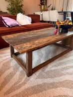 Robuuste Houten Salontafel, Huis en Inrichting, Tafels | Salontafels, Gebruikt, 100 tot 150 cm, Minder dan 50 cm, Rechthoekig