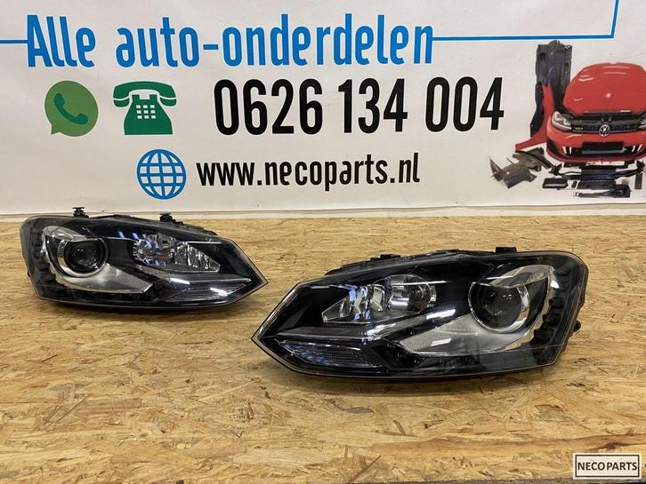 VW POLO 6R XENON LED KOPLAMP COMPLEET ORIGINEEL, Auto-onderdelen, Verlichting
