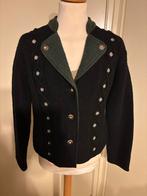 Vintage H. Moser Wollen Jasje Salzburg maat 48, Zwart, Maat 46/48 (XL) of groter, Ophalen of Verzenden, Jasje