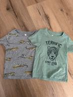 T-Shirts jongen baby 86 HEMA grijs groen panter, Ophalen of Verzenden, Zo goed als nieuw