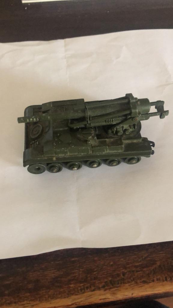 DINKYTOYS Canon De 155 Automoteur Tank - Dinky Toys 813, Hobby en Vrije tijd, Modelauto's | 1:43, Gebruikt, Overige typen, Dinky Toys