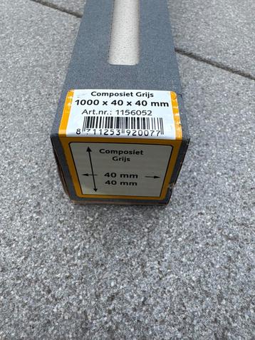 Composiet Grijze Plint DuraStyle 1000x40x40mm beschikbaar voor biedingen
