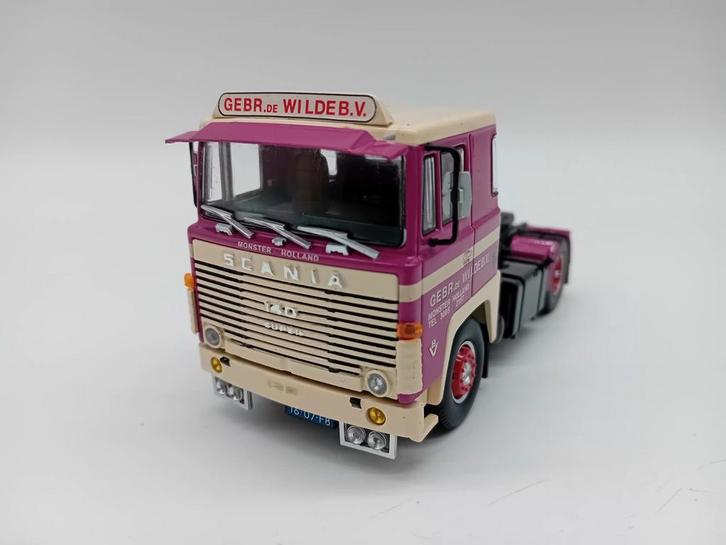 TEKNO SCANIA 140 V8 - GEBR. DE WILDE, Hobby en Vrije tijd, Modelauto's | 1:50, Nieuw, Bus of Vrachtwagen, Tekno, Ophalen of Verzenden