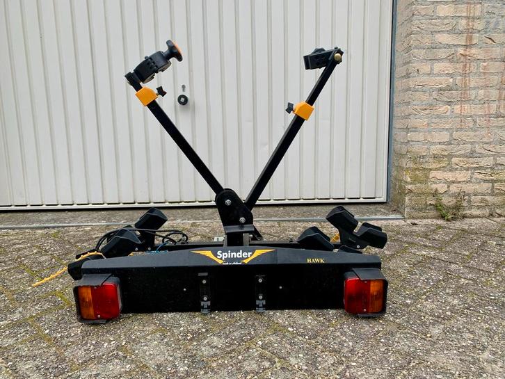 Spinder Hawk Fietsendrager - niet veel gebruikt, Auto diversen, Fietsendragers, Gebruikt, Trekhaakdrager, 2 fietsen, Ophalen