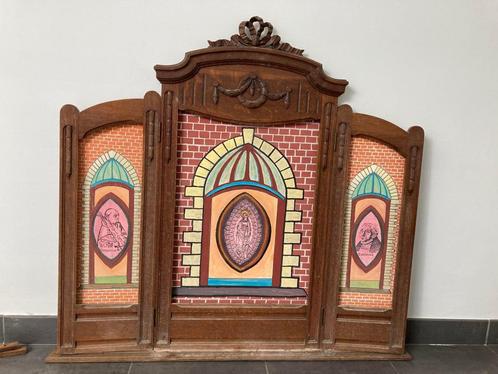 Triptiek met Maria, Bernardus en Jan van Ruisbroek, Antiek en Kunst, Curiosa en Brocante, Ophalen