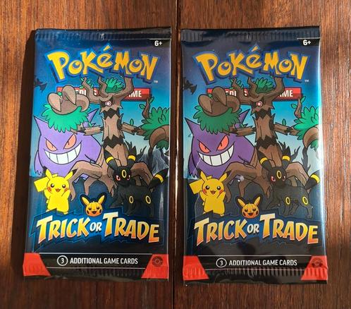 Pokémon Trick or Trade - 3 Kaarten (Sealed Pack) - 2 Stuks, Hobby en Vrije tijd, Verzamelkaartspellen | Pokémon, Nieuw, Meerdere kaarten