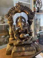 200 jaar oude Lord Ganesha bronzen gesneden 50x32x22cm-16 kg, Antiek en Kunst, Ophalen of Verzenden, Brons