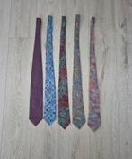 Vintage Stropdassen Set - 5 Stuks, Paars, Zo goed als nieuw, Met patroon, Hema, C&A, Nonmerk