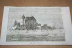 Antieke gravure - Het Slot Loevestein - 1841 !!, Antiek en Kunst, Ophalen of Verzenden