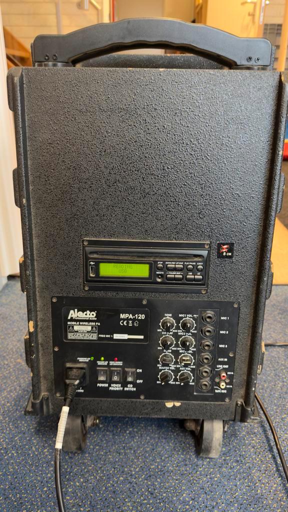 Alecto MPA120 Draagbare Speaker, Audio, Tv en Foto, Luidsprekers, Gebruikt, Overige typen, Ophalen