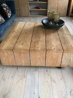 Steigerhouten salontafel, 50 tot 100 cm, Rechthoekig, Zo goed als nieuw, Ophalen