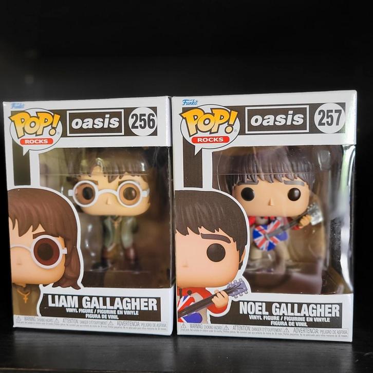 Funko Pop! Oasis Set - Liam & Noel Gallagher - Nieuw, Verzamelen, Poppetjes en Figuurtjes, Nieuw, Ophalen of Verzenden