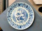 Delfts Blauw Bord met afbeelding, Antiek en Kunst, Antiek | Wandborden en Tegels, Ophalen of Verzenden