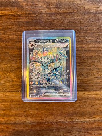 Pokémon Kaart Vaporeon EX Full Art Prismatic Evolutions beschikbaar voor biedingen