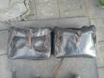 Vintage lederen motortassen, Motoren, Accessoires | Koffers en Tassen, Ophalen, Gebruikt