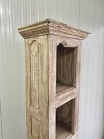 Lang smal model kast wandkast landelijk sober 190x60, Ophalen, 50 tot 100 cm, Landelijk sober brocant wandkast vitrine buffetkast klassiek