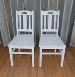 2 houten keukenstoelen, Huis en Inrichting, Stoelen, Ophalen, Gebruikt, Bruin, Twee