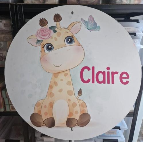 Geboortebord Giraffe, Kinderen en Baby's, Kraamcadeaus en Geboorteborden, Gebruikt, Ophalen
